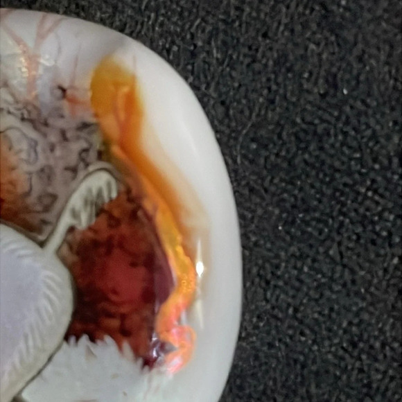 Vintage glass 3D hose riding pendent - Picture 3 of 6